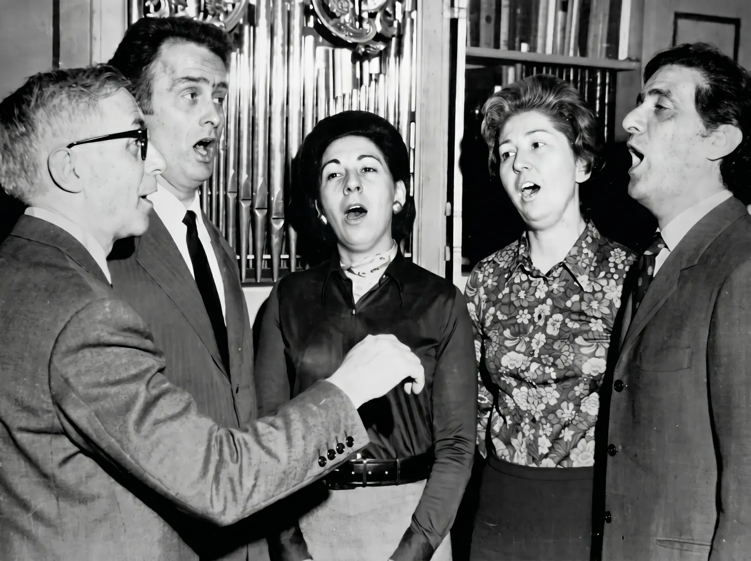 Il Quintetto Polifonico Italiano fondato da Clemente Terni — anni Sessanta