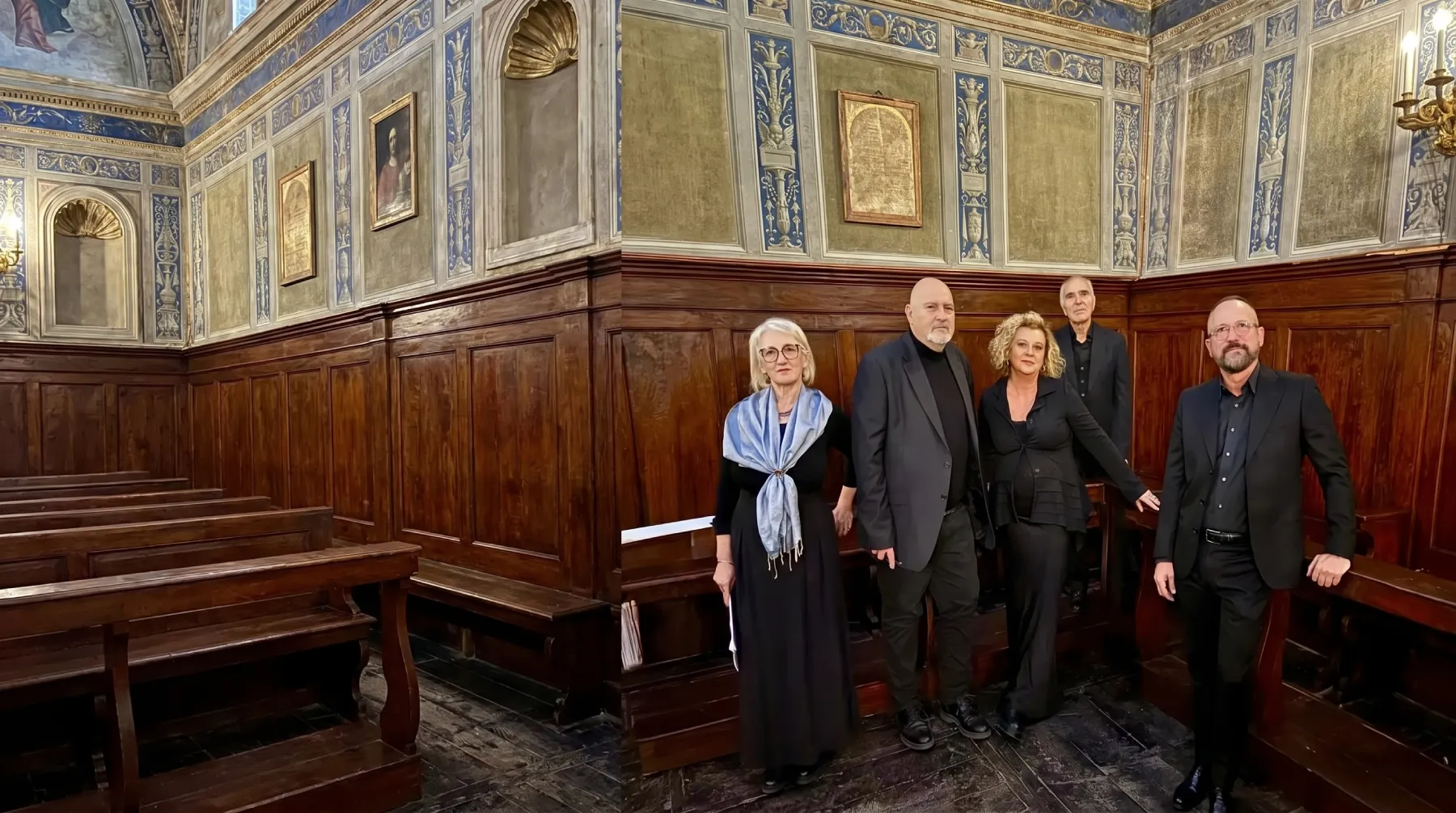 Quintetto Polifonico Italiano Clemente Terni con panorama di Firenze